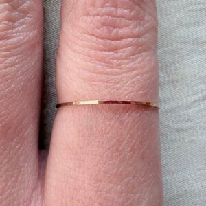 Catbird Threadbare Gold Stacking Ring